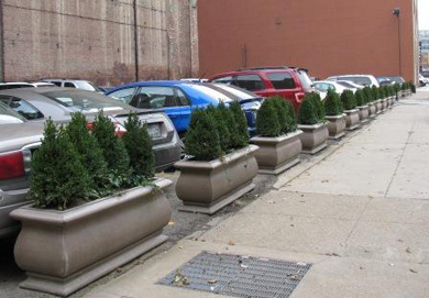 8th Street planters in the Downtown Cultural District