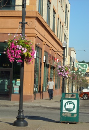 East Liberty hanging baskets 2008