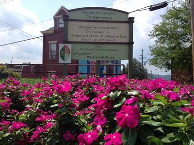 Garden Sign at S. Aiken and Centre, Shadyside, Summer 2010