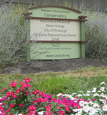 Garden Sign at S. Aiken and Centre, Shadyside, Summer 2010