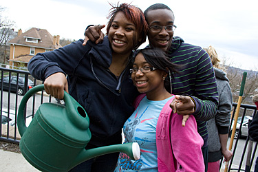 Planting at Carrick High School